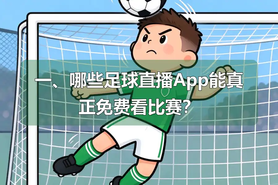 一、哪些足球直播App能真正免费看比赛?